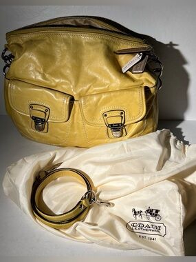 Coach Yellow Lime Bag Shoulder Bag 19768